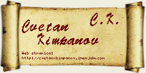 Cvetan Kimpanov vizit kartica